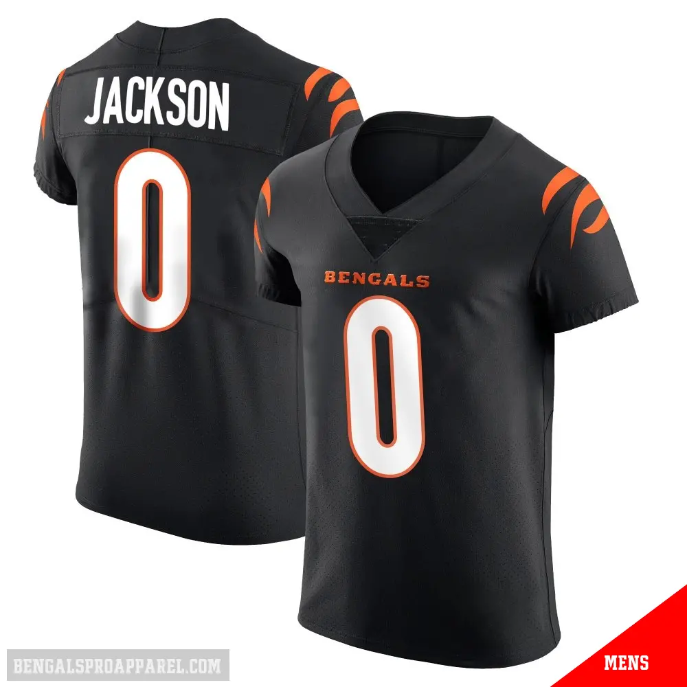＃0 Men's Raymond Jackson Black Elite Cincinnati Bengals Team Color Vapor Untouchable Jersey