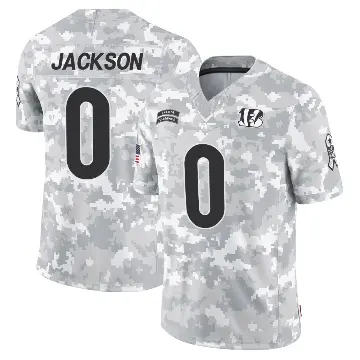 ＃0 Youth Raymond Jackson Arctic Camo Limited Cincinnati Bengals 2024 Salute to Service Jersey