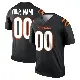 ＃00 Men's Custom Black Legend Cincinnati Bengals Jersey