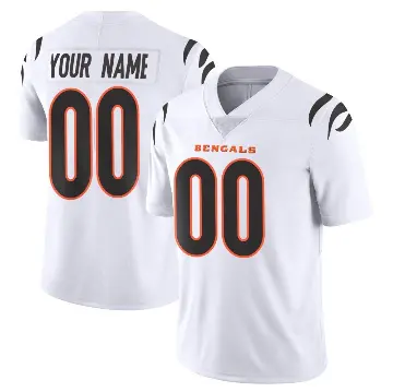 ＃00 Men's Custom White Limited Cincinnati Bengals Vapor Untouchable Jersey