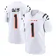 ＃1 Youth Ja'Marr Chase White Game Cincinnati Bengals Jersey