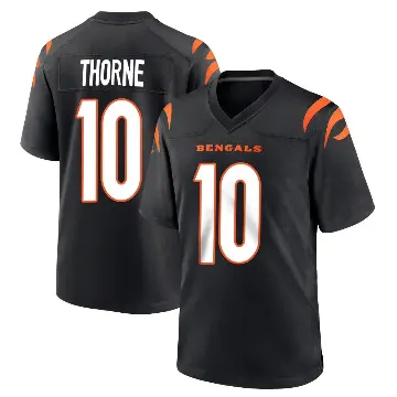 ＃10 Youth Payton Thorne Black Game Cincinnati Bengals Team Color Jersey