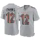 ＃12 Men's Rashod Owens Gray Game Cincinnati Bengals Atmosphere Fashion Jersey