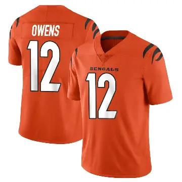 ＃12 Men's Rashod Owens Orange Limited Cincinnati Bengals Vapor Untouchable Jersey