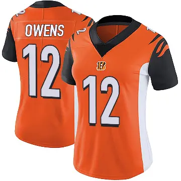 ＃12 Women's Rashod Owens Orange Limited Cincinnati Bengals Vapor Untouchable Jersey