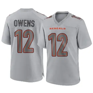 ＃12 Youth Rashod Owens Gray Game Cincinnati Bengals Atmosphere Fashion Jersey