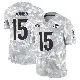 ＃15 Men's Charlie Jones Arctic Camo Limited Cincinnati Bengals 2024 Salute to Service Jersey