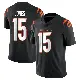 ＃15 Youth Charlie Jones Black Limited Cincinnati Bengals Team Color Vapor Untouchable Jersey