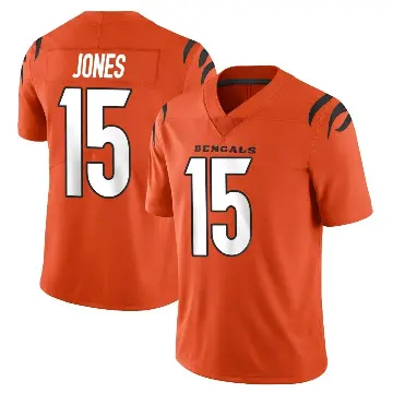 ＃15 Youth Charlie Jones Orange Limited Cincinnati Bengals Vapor Untouchable Jersey