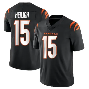 ＃15 Youth Jaivon Heiligh Black Limited Cincinnati Bengals Team Color Vapor Untouchable Jersey