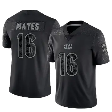 ＃16 Men's Jamoi Mayes Black Limited Cincinnati Bengals Reflective Jersey