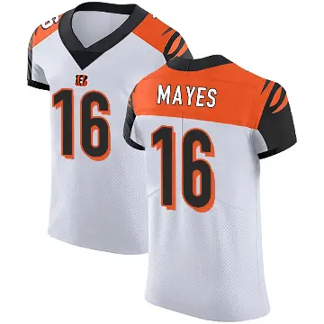 ＃16 Men's Jamoi Mayes White Elite Cincinnati Bengals Vapor Untouchable Jersey