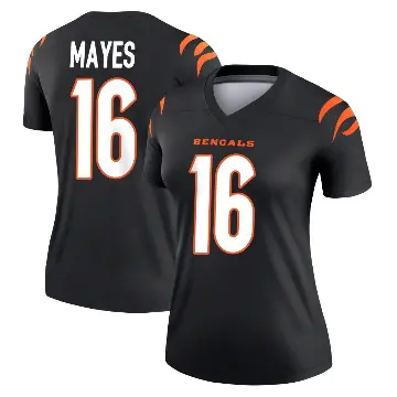 ＃16 Women's Jamoi Mayes Black Legend Cincinnati Bengals Jersey