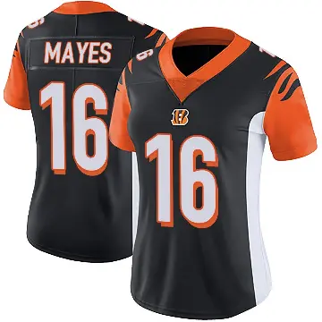＃16 Women's Jamoi Mayes Black Limited Cincinnati Bengals Team Color Vapor Untouchable Jersey