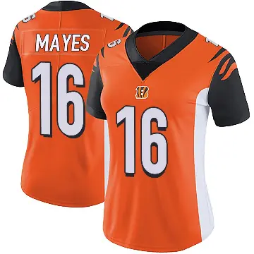 ＃16 Women's Jamoi Mayes Orange Limited Cincinnati Bengals Vapor Untouchable Jersey