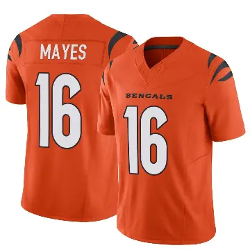 ＃16 Youth Jamoi Mayes Orange Limited Cincinnati Bengals Vapor F.U.S.E. Jersey