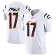 ＃17 Men's Cole Burgess White Limited Cincinnati Bengals Vapor Untouchable Jersey