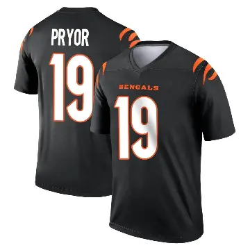 ＃19 Men's Kendric Pryor Black Legend Cincinnati Bengals Jersey