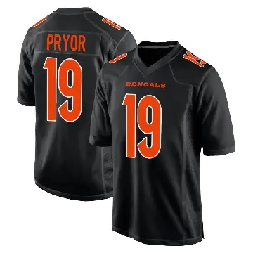 ＃19 Youth Kendric Pryor Black Game Cincinnati Bengals Fashion Jersey