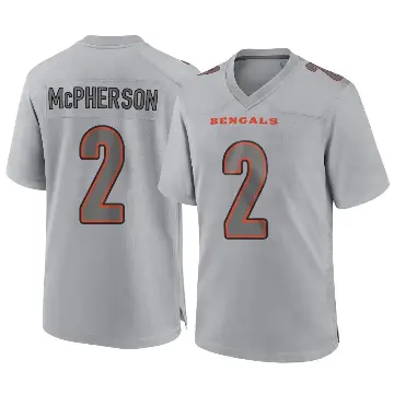 ＃2 Men's Evan McPherson Gray Game Cincinnati Bengals Atmosphere Fashion Jersey