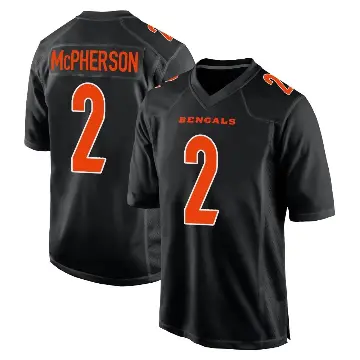 ＃2 Youth Evan McPherson Black Game Cincinnati Bengals Fashion Jersey