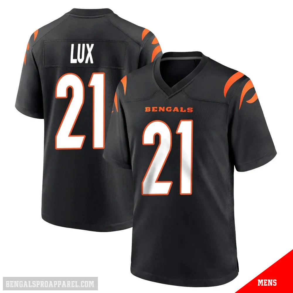 ＃21 Men's Bralyn Lux Black Game Cincinnati Bengals Team Color Jersey