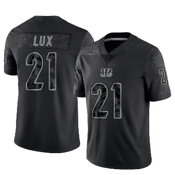 ＃21 Men's Bralyn Lux Black Limited Cincinnati Bengals Reflective Jersey