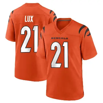 ＃21 Men's Bralyn Lux Orange Game Cincinnati Bengals Jersey