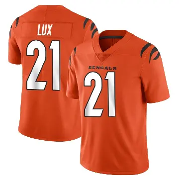 ＃21 Men's Bralyn Lux Orange Limited Cincinnati Bengals Vapor Untouchable Jersey