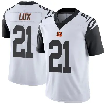 ＃21 Men's Bralyn Lux White Limited Cincinnati Bengals Color Rush Vapor Untouchable Jersey