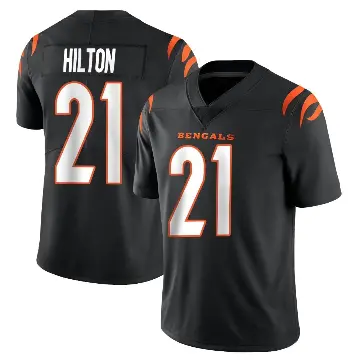 ＃21 Men's Mike Hilton Black Limited Cincinnati Bengals Team Color Vapor Untouchable Jersey
