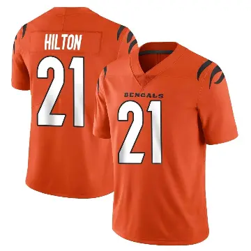 ＃21 Men's Mike Hilton Orange Limited Cincinnati Bengals Vapor Untouchable Jersey