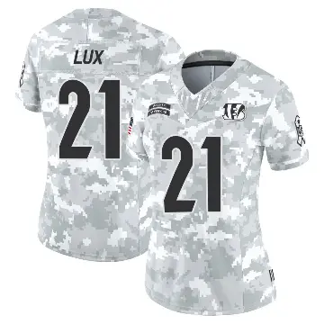 ＃21 Women's Bralyn Lux Arctic Camo Limited Cincinnati Bengals 2024 Salute to Service Jersey