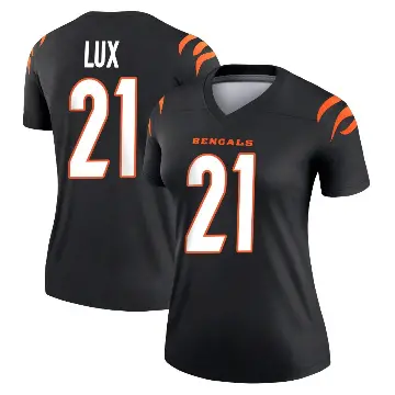 ＃21 Women's Bralyn Lux Black Legend Cincinnati Bengals Jersey