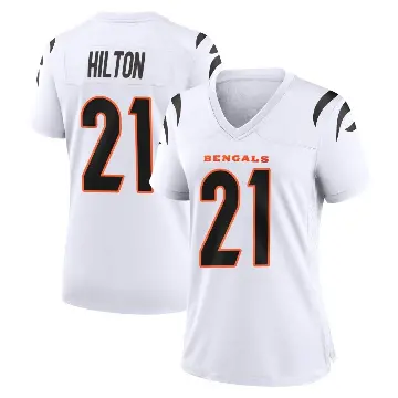 ＃21 Women's Mike Hilton White Game Cincinnati Bengals Jersey