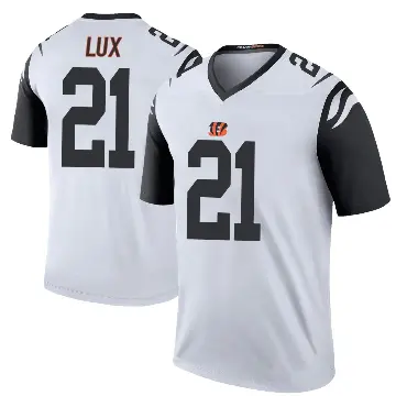 ＃21 Youth Bralyn Lux White Legend Cincinnati Bengals Color Rush Jersey