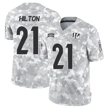 ＃21 Youth Mike Hilton Arctic Camo Limited Cincinnati Bengals 2024 Salute to Service Jersey