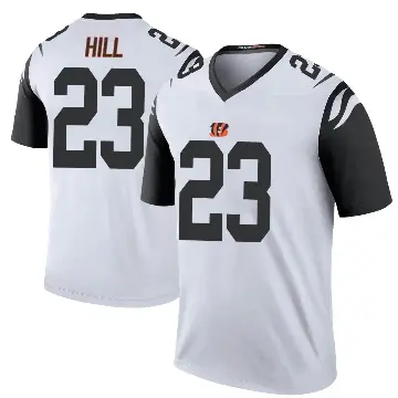 ＃23 Men's Dax Hill White Legend Cincinnati Bengals Color Rush Jersey