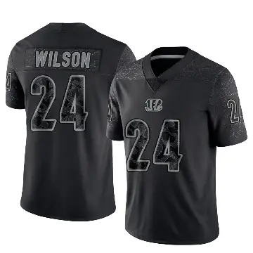 ＃24 Men's Marco Wilson Black Limited Cincinnati Bengals Reflective Jersey