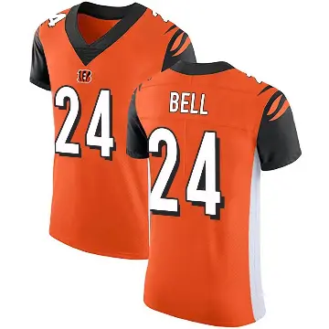 ＃24 Men's Vonn Bell Orange Elite Cincinnati Bengals Alternate Vapor Untouchable Jersey