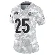 ＃25 Women's Chris Evans Arctic Camo Limited Cincinnati Bengals 2024 Salute to Service Jersey