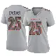 ＃25 Women's Chris Evans Gray Game Cincinnati Bengals Atmosphere Fashion Jersey