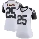 ＃25 Women's Chris Evans White Legend Cincinnati Bengals Color Rush Jersey