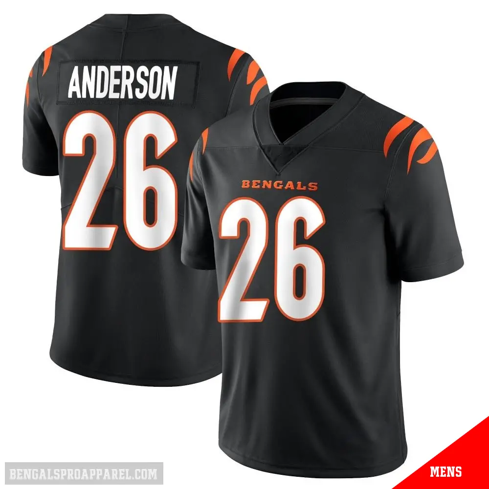 ＃26 Men's Tycen Anderson Black Limited Cincinnati Bengals Team Color Vapor Untouchable Jersey
