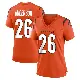 ＃26 Women's Tycen Anderson Orange Game Cincinnati Bengals Jersey