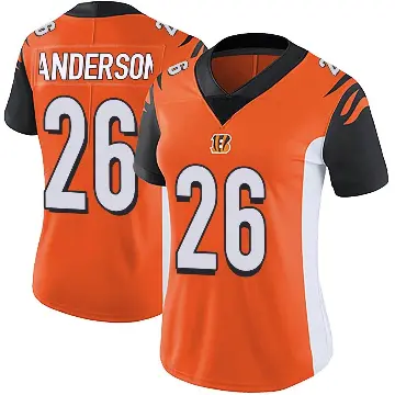 ＃26 Women's Tycen Anderson Orange Limited Cincinnati Bengals Vapor Untouchable Jersey