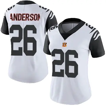 ＃26 Women's Tycen Anderson White Limited Cincinnati Bengals Color Rush Vapor Untouchable Jersey