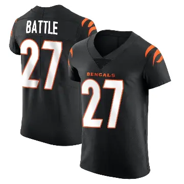＃27 Men's Jordan Battle Black Elite Cincinnati Bengals Team Color Vapor Untouchable Jersey