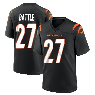 ＃27 Men's Jordan Battle Black Game Cincinnati Bengals Team Color Jersey