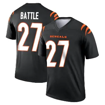 ＃27 Men's Jordan Battle Black Legend Cincinnati Bengals Jersey